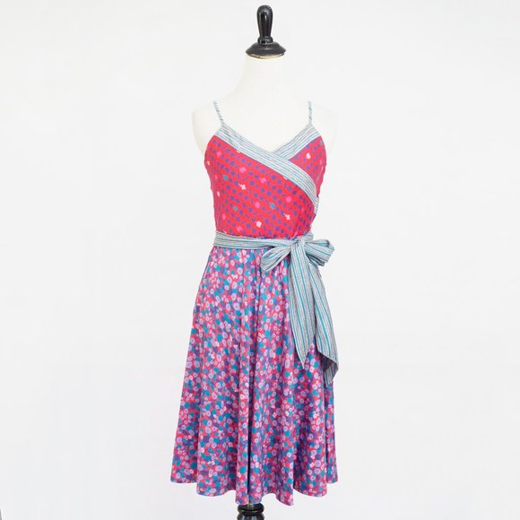 Marc Jacobs Dresses & Skirts - Marc Jacobs Red Blue Cotton Print Sundress 0